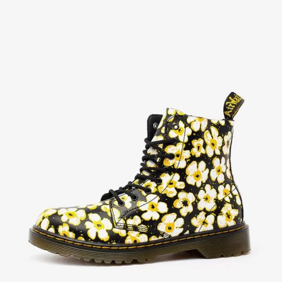 Dr. Martens 1460 Pascal Flower Boots - Picture 9 of 9
